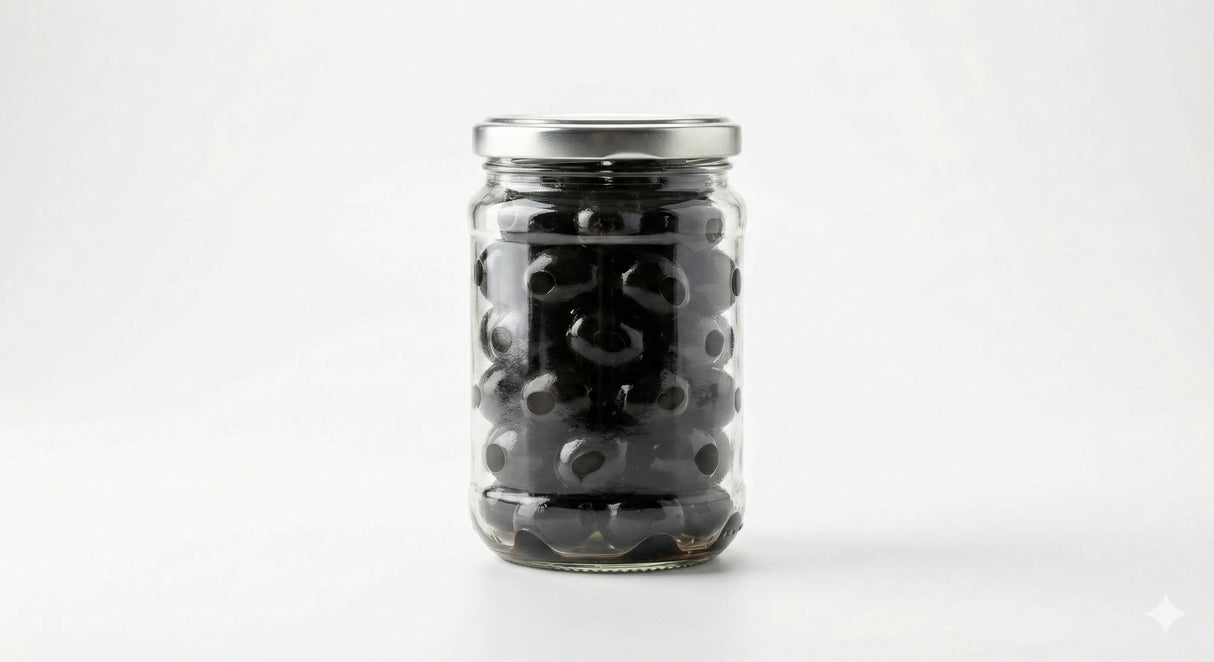 Aceituna Negra Descorazada (Frasco 225 gr)