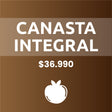 Canasta Integral de Frutiferia: fruta y verdura de la semana, frutos secos y huevos de gallina libre