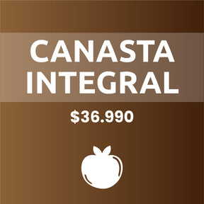 Canasta Integral de Frutiferia: fruta y verdura de la semana, frutos secos y huevos de gallina libre