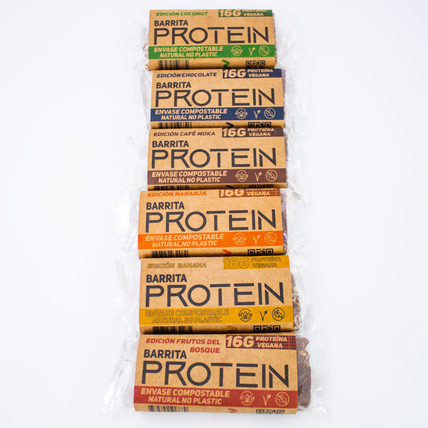 Pack Barra de Proteína Vegana Mix Sabores (6 u)