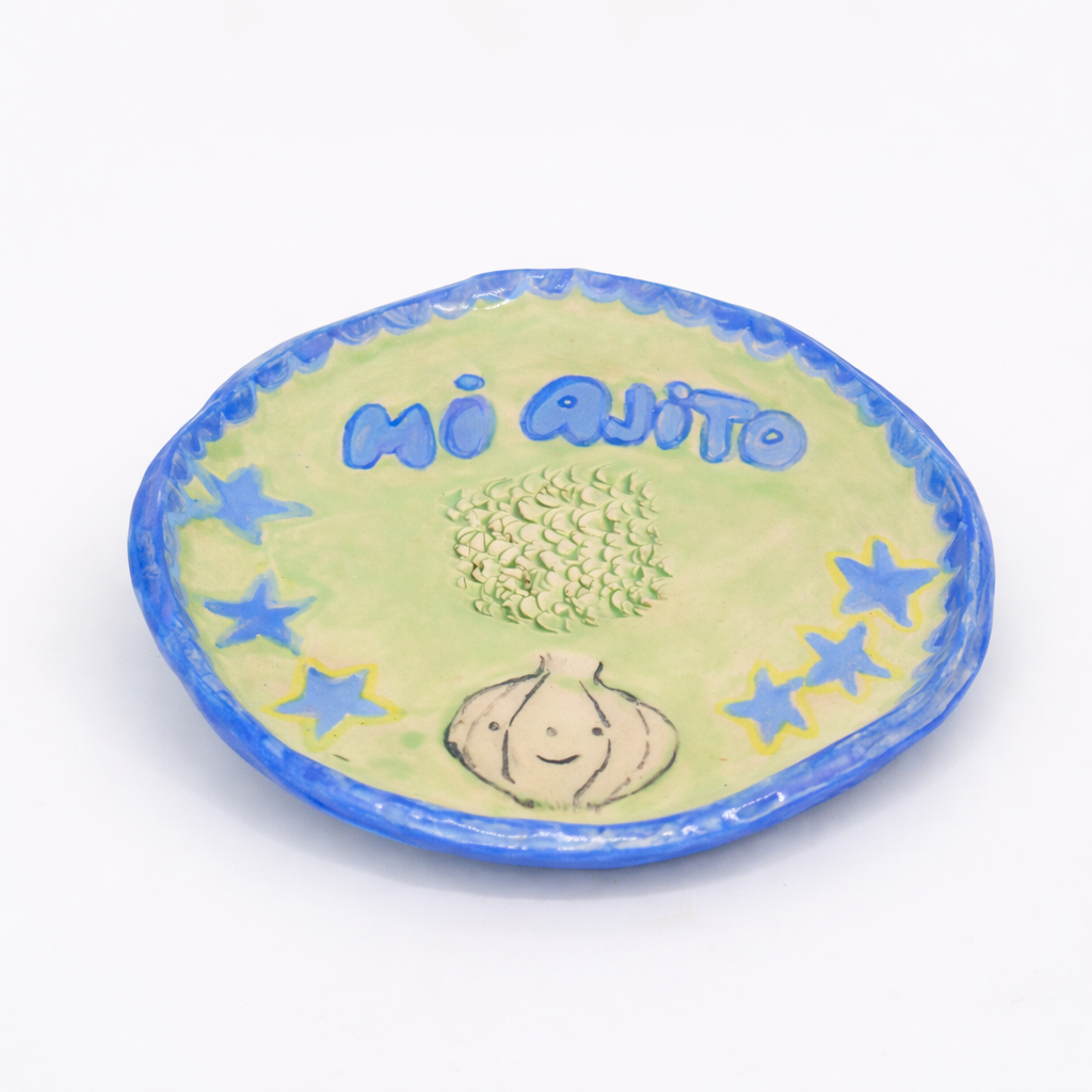 Plato Rallador "Mi Ajito" – Cerámica Artesanal | Taller Zarzamora x Frutiferia