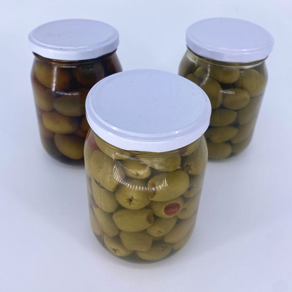Aceituna Trío Natural, Sevillana y Amarga (Frascos 225 gr)